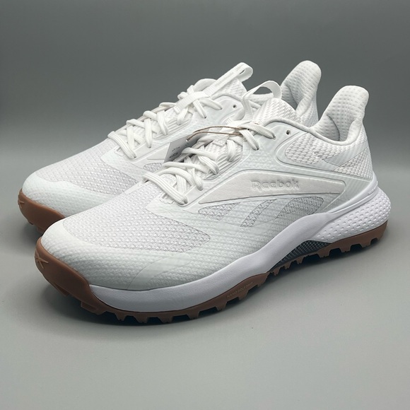 Reebok Nano Golf Spikeless White Tan Outdoor Sport Golf Shoes - Men’s Size 10 - Picture 2 of 8